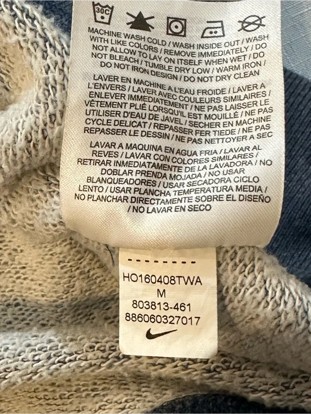 Nike Dallas Cowboys NFL Crewneck Sweatshirt Medium Blue
